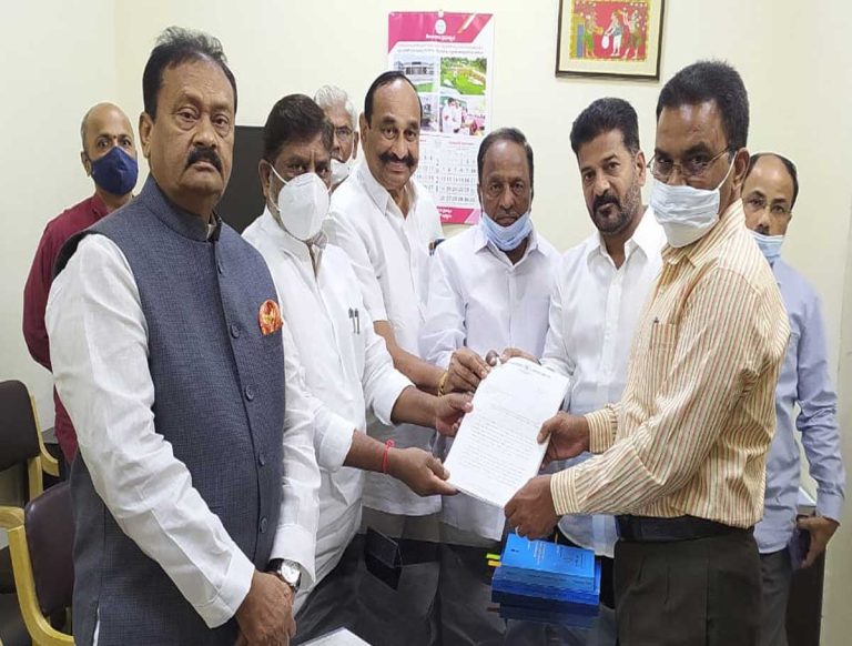 Congress leaders lodge complaint against TRS MLC Candidate Venkatrami ...