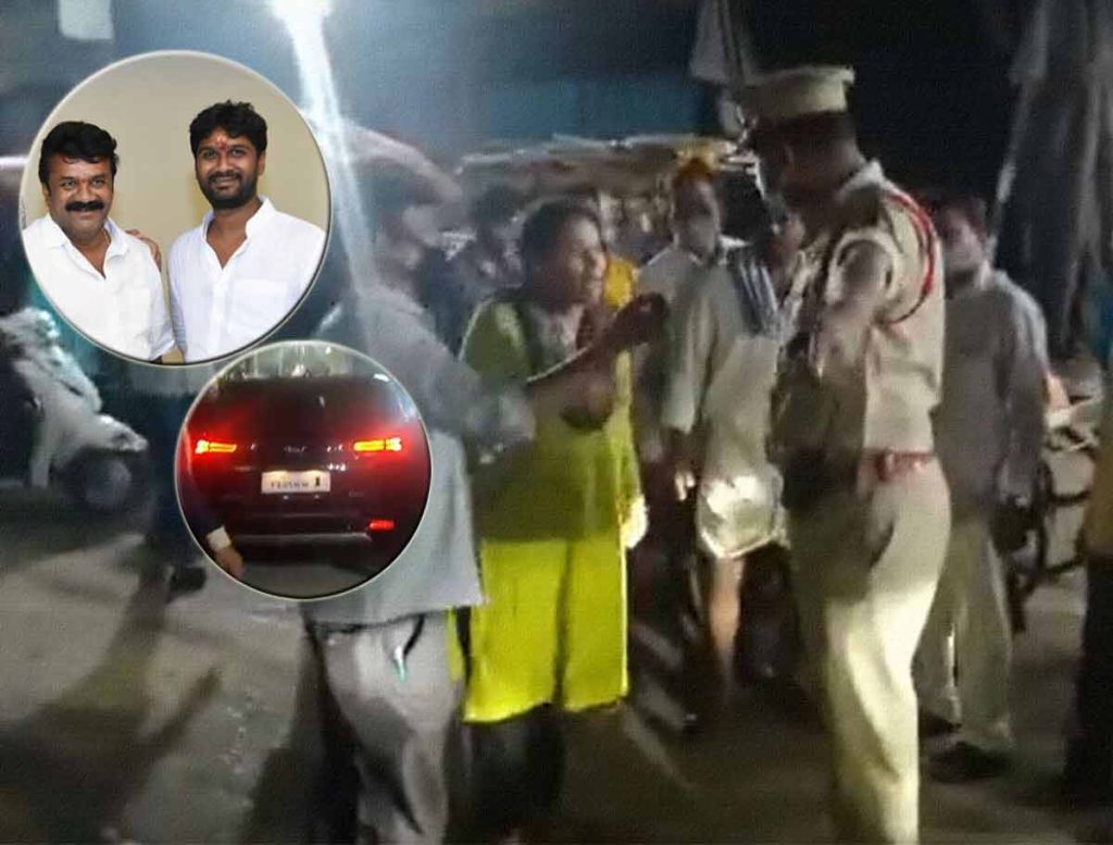 Talasani Srinivas Son’s Car Hits A Man