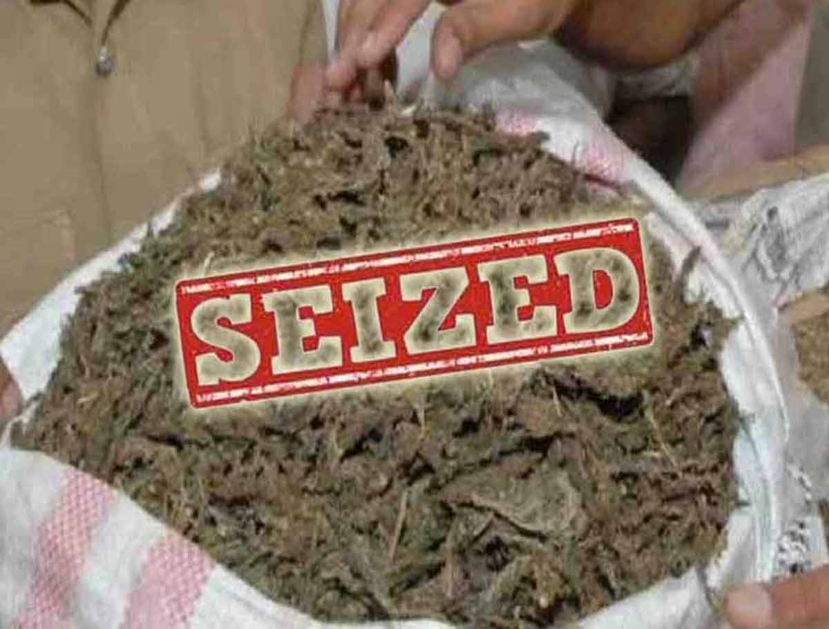 Ganja Worth Rs. 1.19 Crore Seized, Five People Arrested