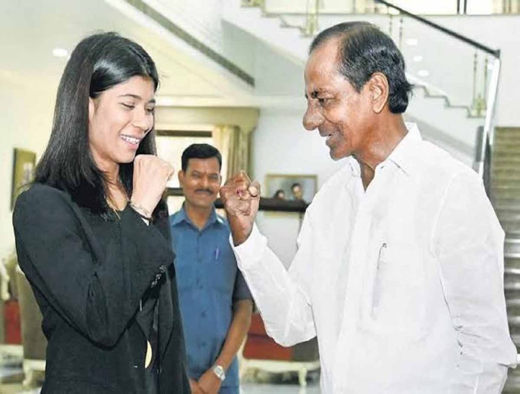 CM KCR Lauds Nikhat Zareen on Winning Gold in CWG