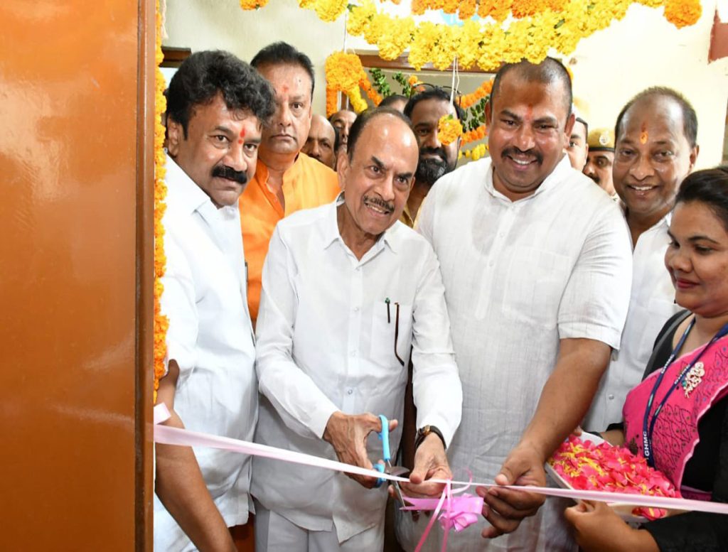 Talasani Inaugurates 120 2BHK Houses at Muralidhar Bagh