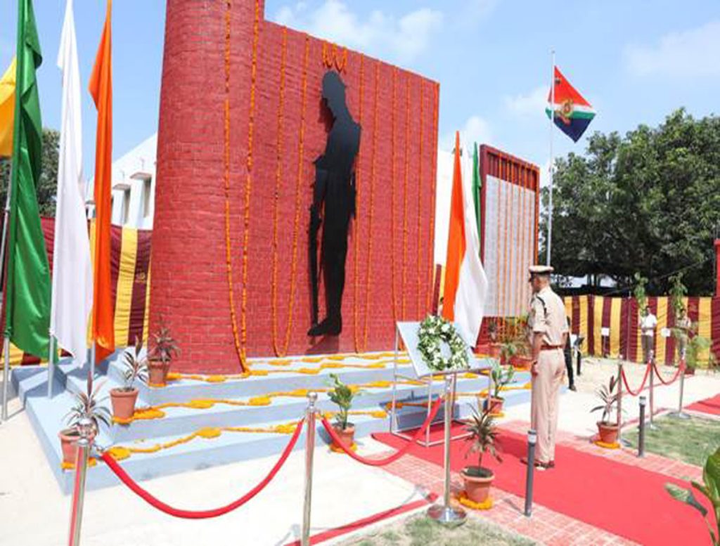 Newly constructed National Martyr's Memorial unveiled at Jagjivan RPF Academy Lucknow