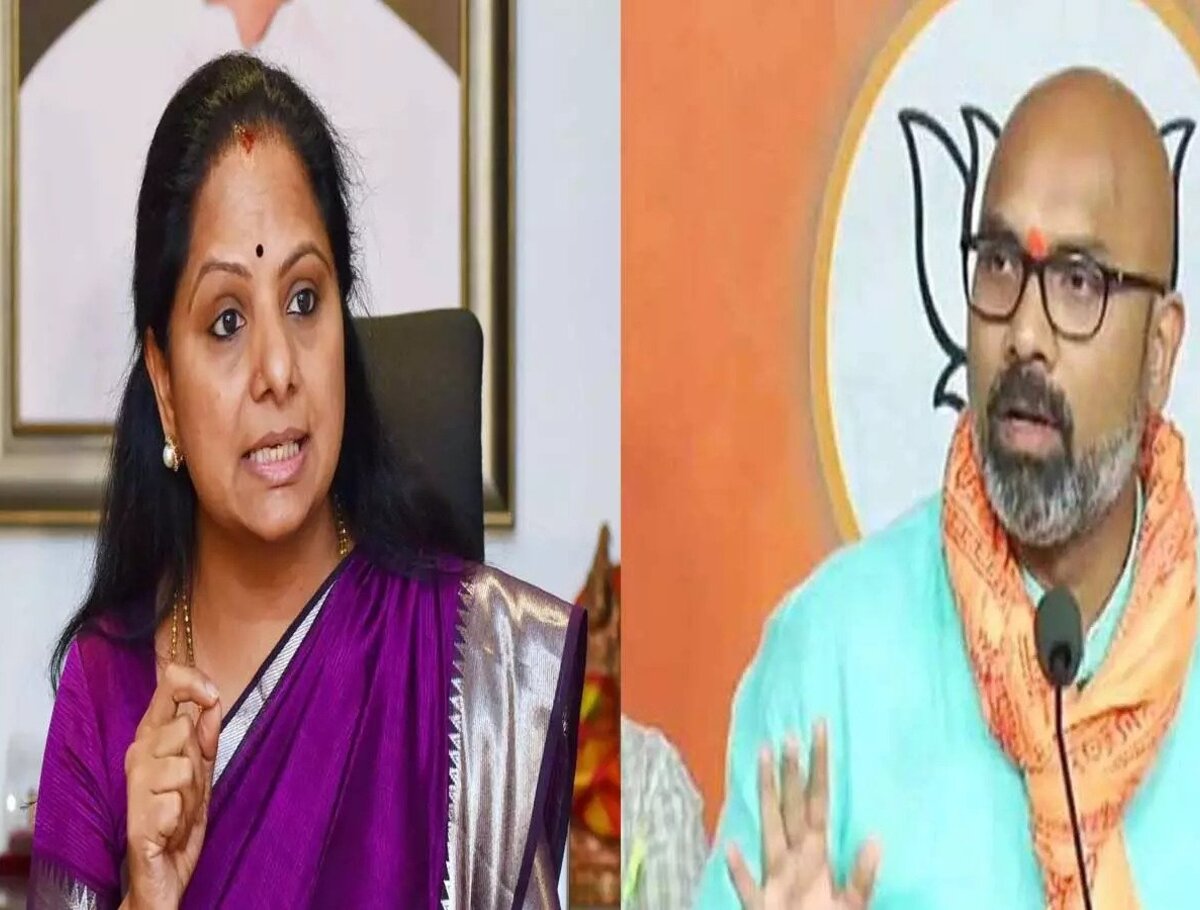 BRS MLC Kavitha Challenges BJP MP Arvind