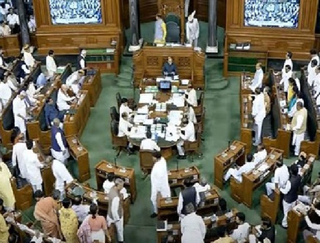 Lok Sabha Adjourned Till Tomorrow Amid Opposition Protests On Manipur Violence