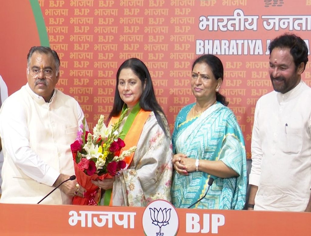 Jayasudha Joined BJP In The Presence Of Tarun Chugh