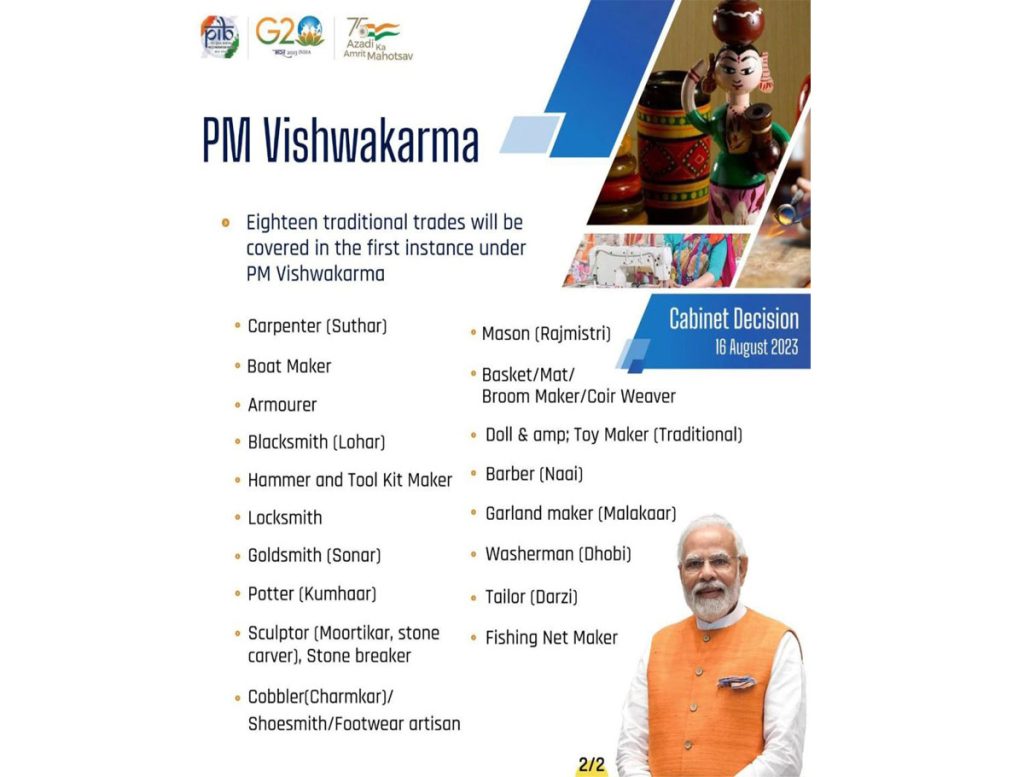 A Loan Of Rs. 1 Lakh At 5 Percent Interest Under The Central Vishwakarma Scheme