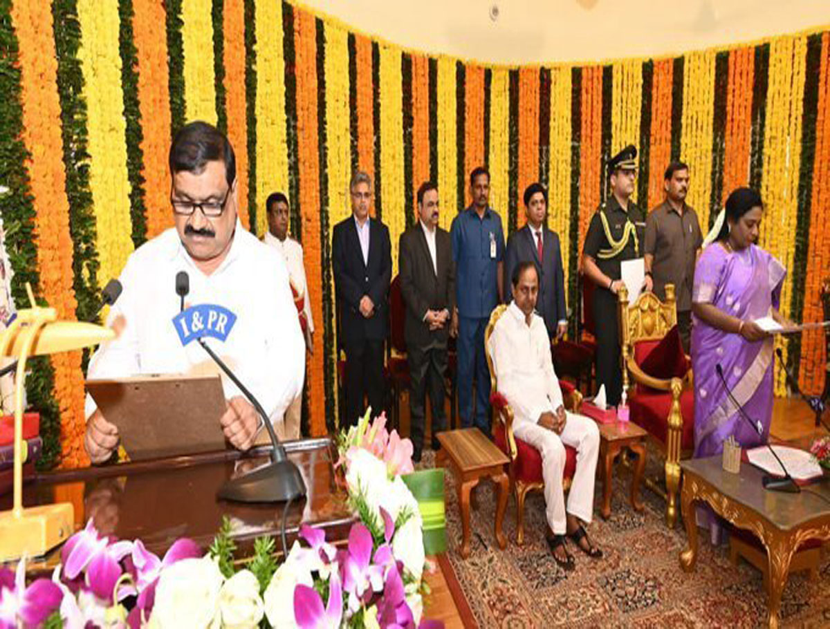 Mahender Reddy Sworn In As Minister