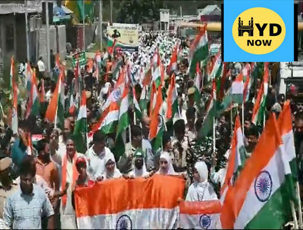 Massive ‘Tiranga’ Rally Held in Shopian Ahead of Independence Day 2023