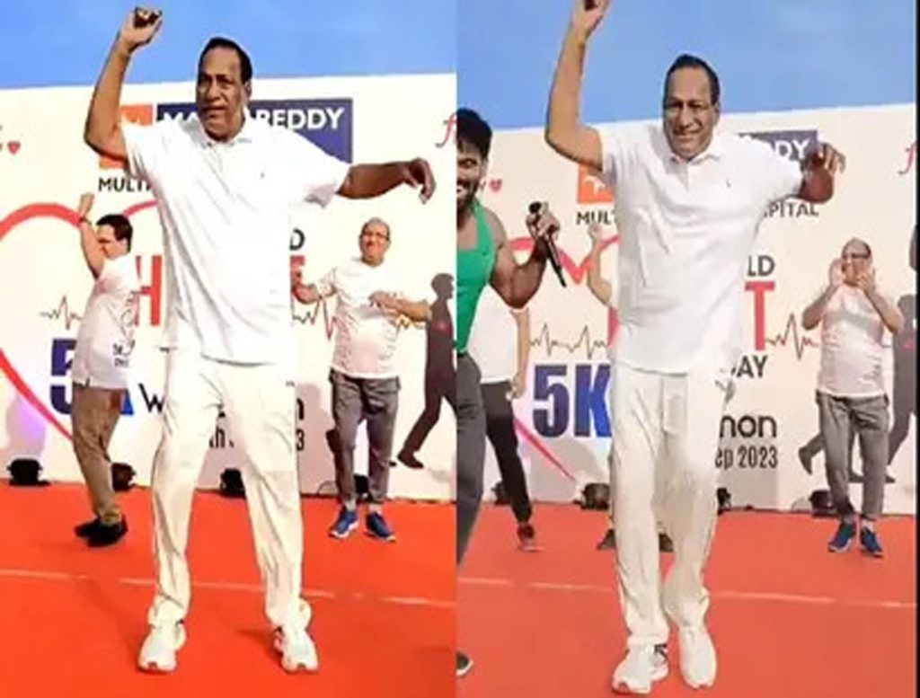 Malla Reddy Dances At Public Event