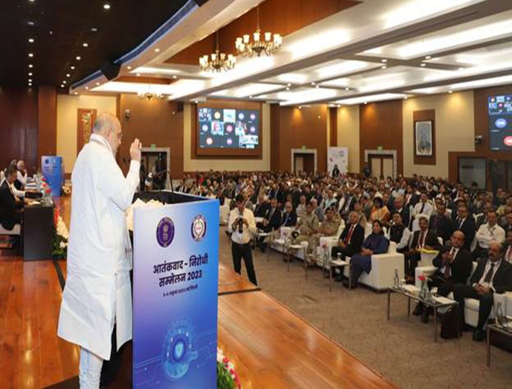 UN Minister And Minister Of Cooperation Shri Amit Shah inaugurates the 3rd two-day "Anti-Terror Conference" organized by the National Investigation Agency in New Delhi, today