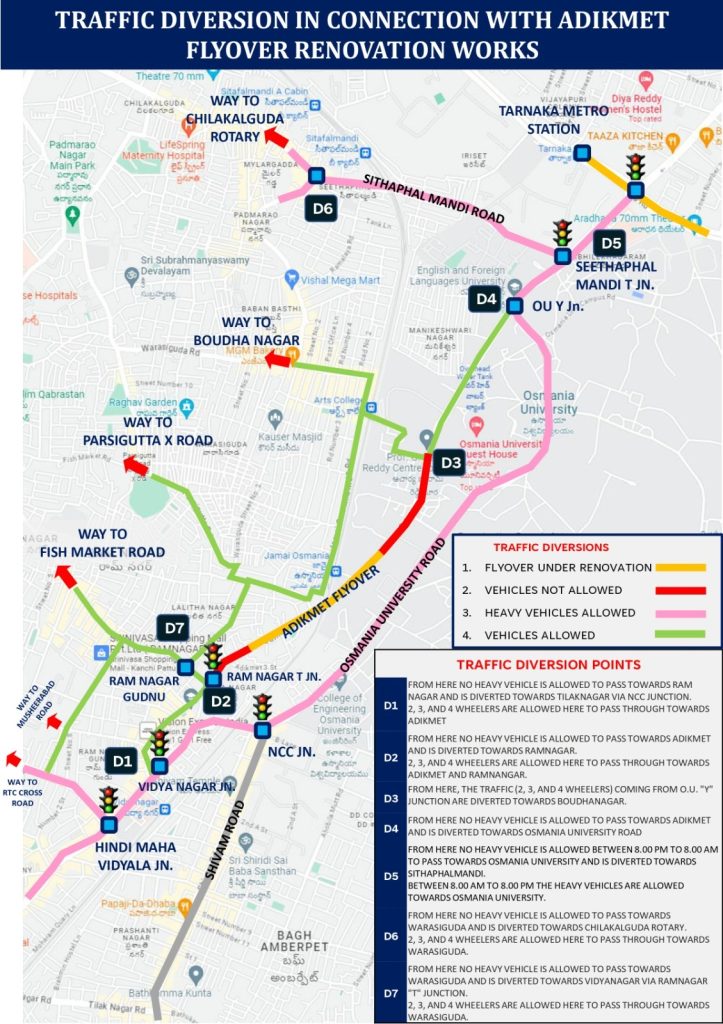 Traffic Restrictions Amid Repair Works Of Adimket ROB