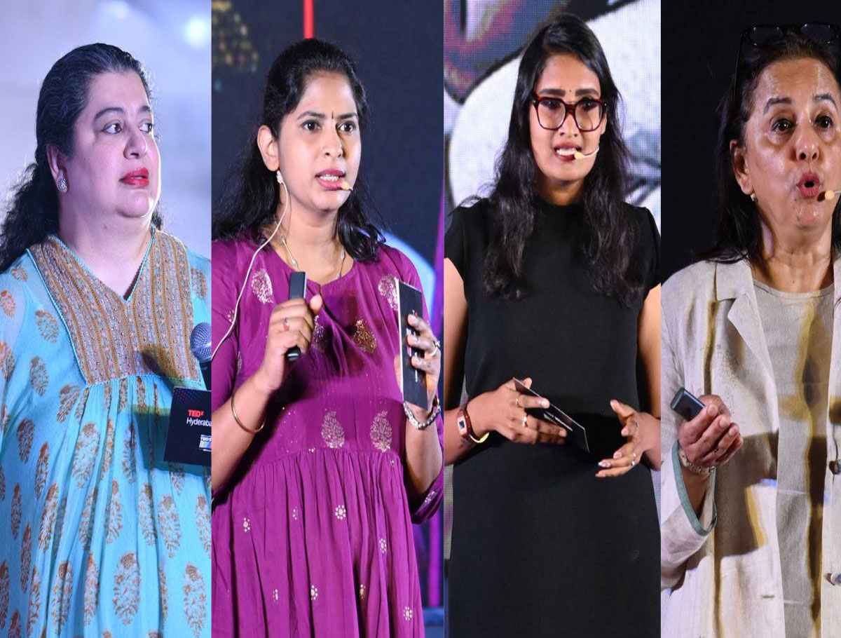 Powerful, motivating, and inspiring talks marked TEDx Hyderabad Women 2023 which was held with the theme "Two Steps Forward