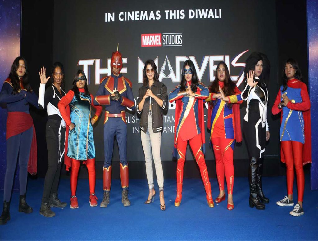 Samantha unveils special video for ‘The Marvels’ in Hyderabad