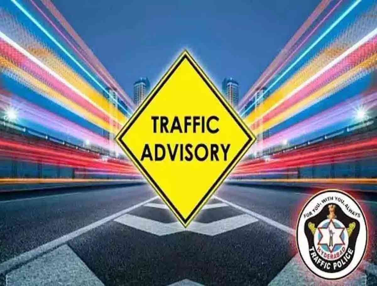 Police Issued A Traffic Advisory In Hyderabad